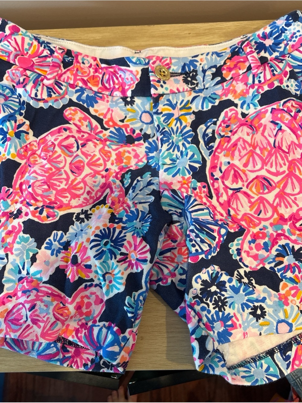 Lilly Pulitzer Navy Floral Pink Patterned Women’s Shorts